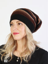 Load image into Gallery viewer, Striped Slouch Toque
