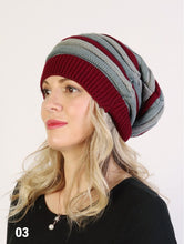 Load image into Gallery viewer, Striped Slouch Toque
