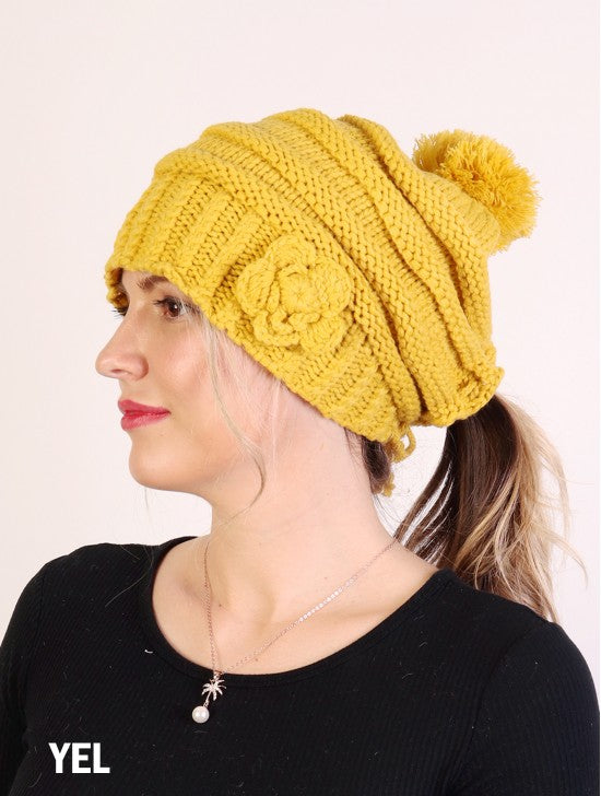 Yellow Flower Slouch Hat