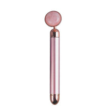 Load image into Gallery viewer, Rose Quartz Electric Face Massage Roller