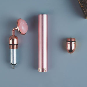 Rose Quartz Electric Face Massage Roller