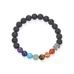 Chakra Stretch Lava Bracelet