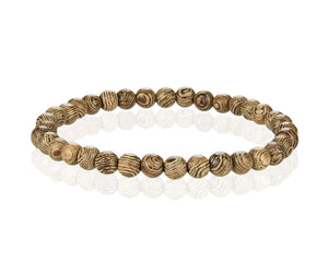 Old Wood Stretchy Bracelet - 6mm