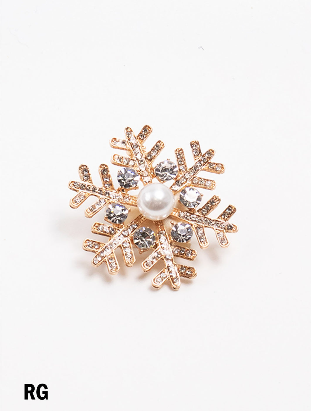 Pearl Snowflake Brooch