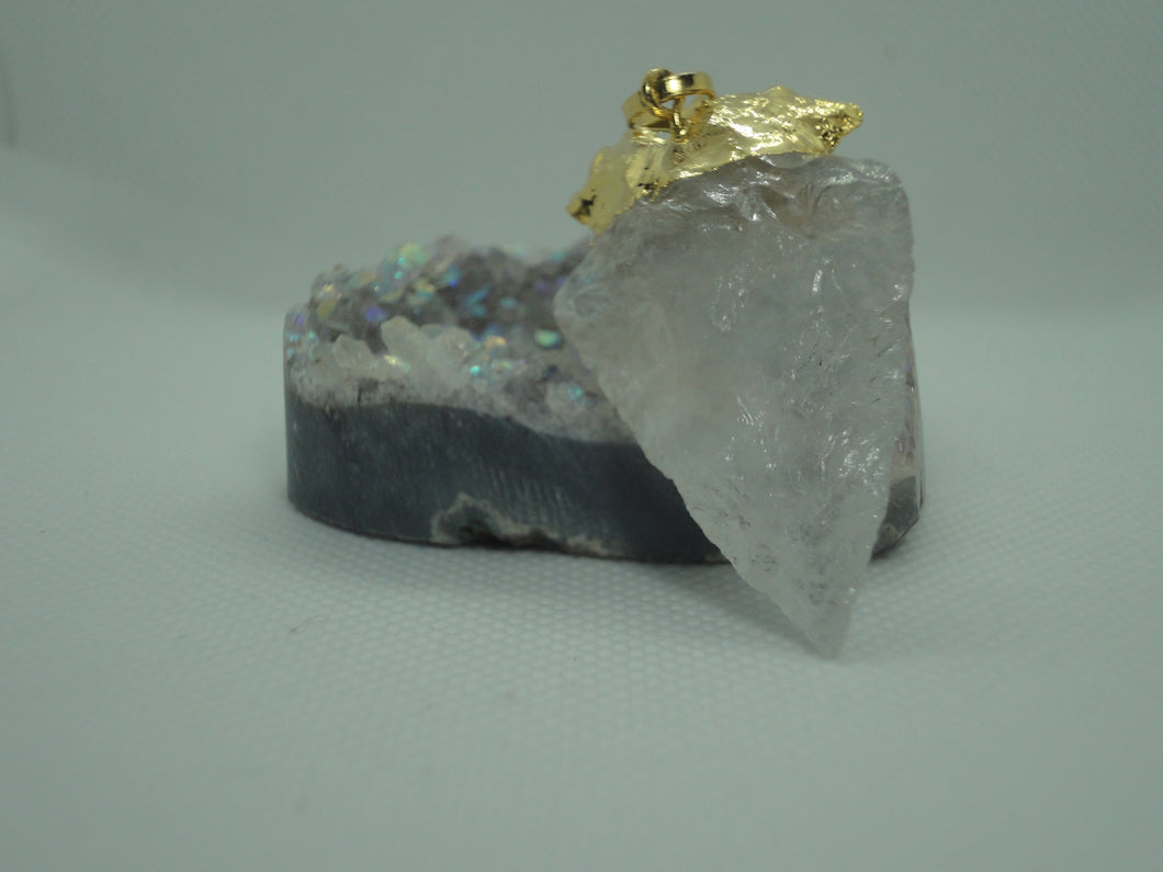 Large Crystal Point Pendant