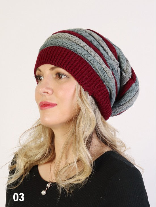 Striped Slouch Toque