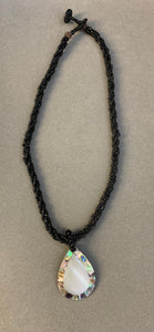 Handmade Onyx and Mother of Pearl Necklace