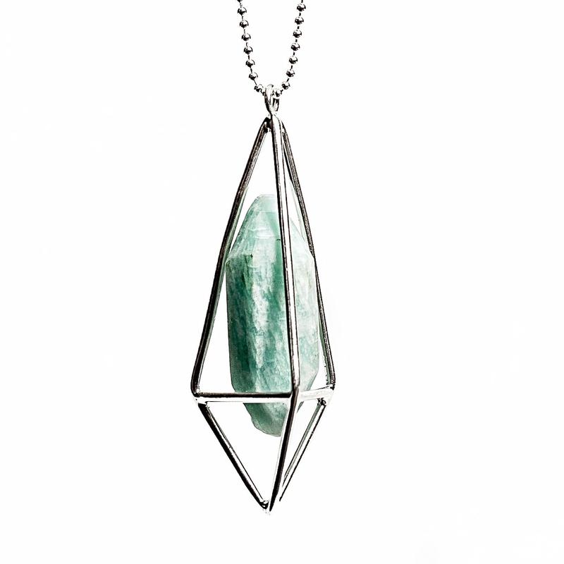 Lumia Amazonite Silver Necklace