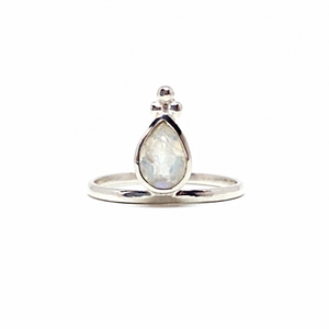 Mandvi Silver Moonstone Ring
