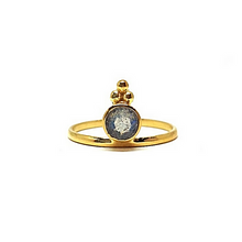 Load image into Gallery viewer, Naliya Gold Plated Labradorite Ring
