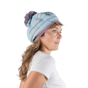 Pom Pom Slouchie Hat