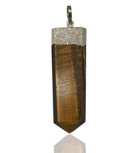 Load image into Gallery viewer, Electroplated Tiger Eye Pendant
