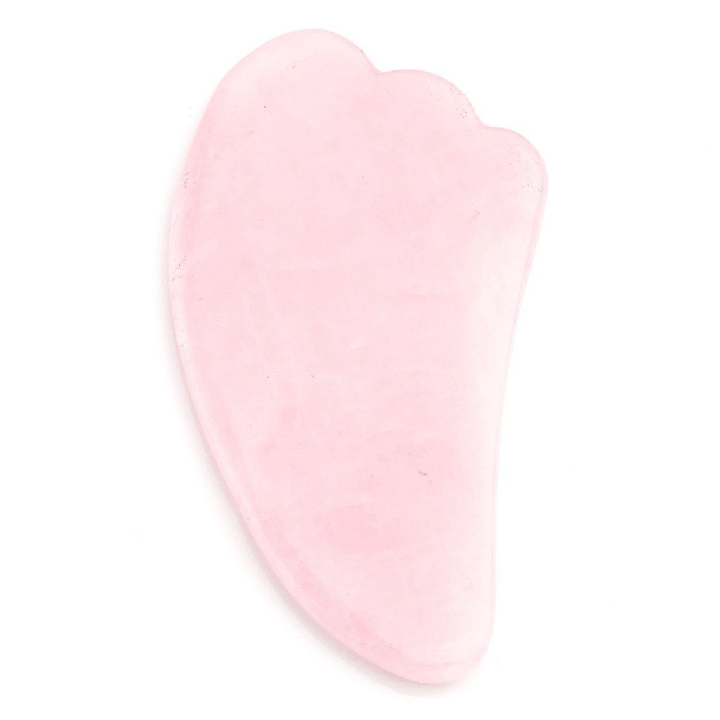 Rose Quartz Gua Sha Fin Shaped Facial Massage/Scraping Tool