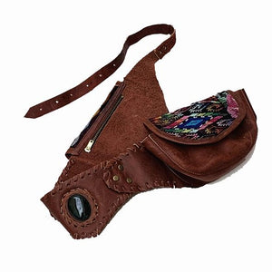 Double Hip Pouch - Mahogany