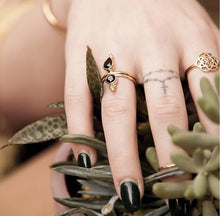 Load image into Gallery viewer, Mandvi Gold Plated Onyx Ring
