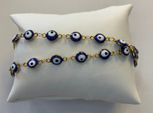 Load image into Gallery viewer, Evil Eye Chain Link Bracelet
