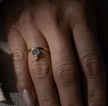 Load image into Gallery viewer, Naliya Gold Plated Labradorite Ring

